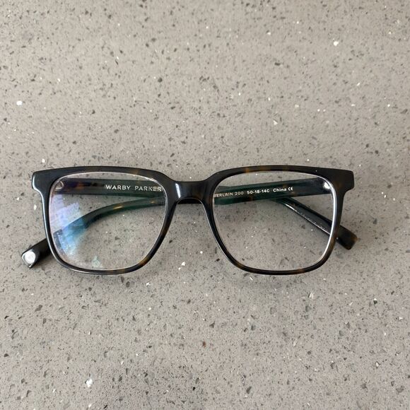 Warby Parker Chamberlain 200 Eyeglasses Frames ONLY Brown Tortoise 50-18-140 - Picture 1 of 6